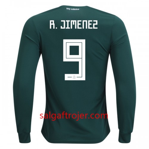 Mexico Fodboldtrøjer R.Jimenez 9 Hjemmebanesæt VM 2018 Langærmet Mexico Fodboldtrøjer R.Jimenez 9 Hjemmebanesæt VM 2018 Langærmet